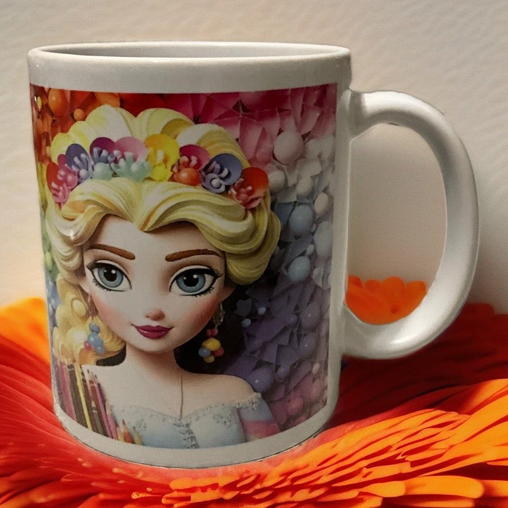 Colorful Princess Mug | Fantasy Rainbow Ceramic Cup - Opendoor Accessories