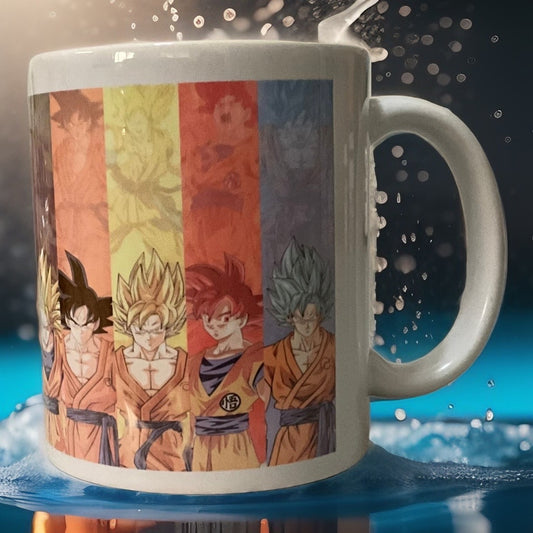 Kakarrot All Forms Mug | Ceramic Coffee Mug for Anime Fans