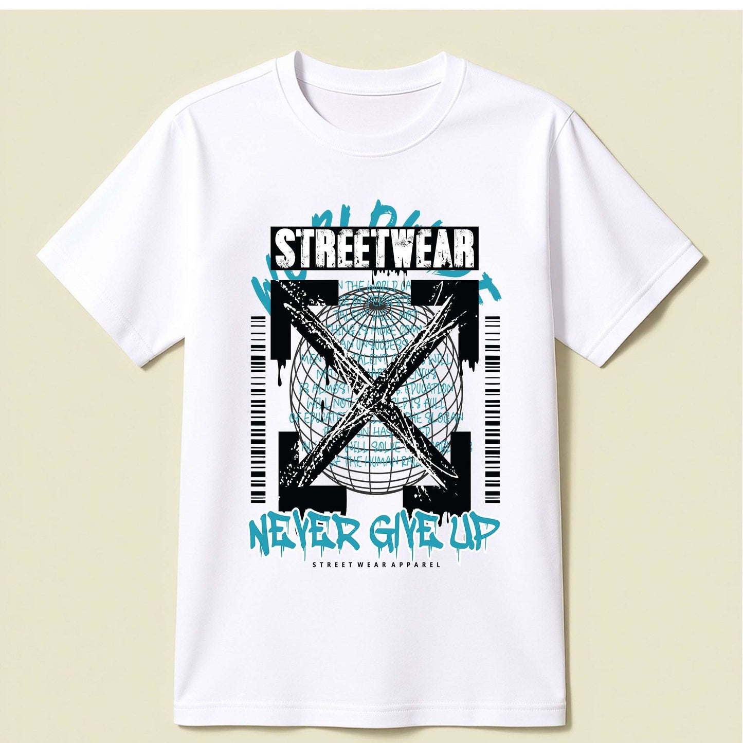 Never Give Up T-Shirt - Opendoor Accessories