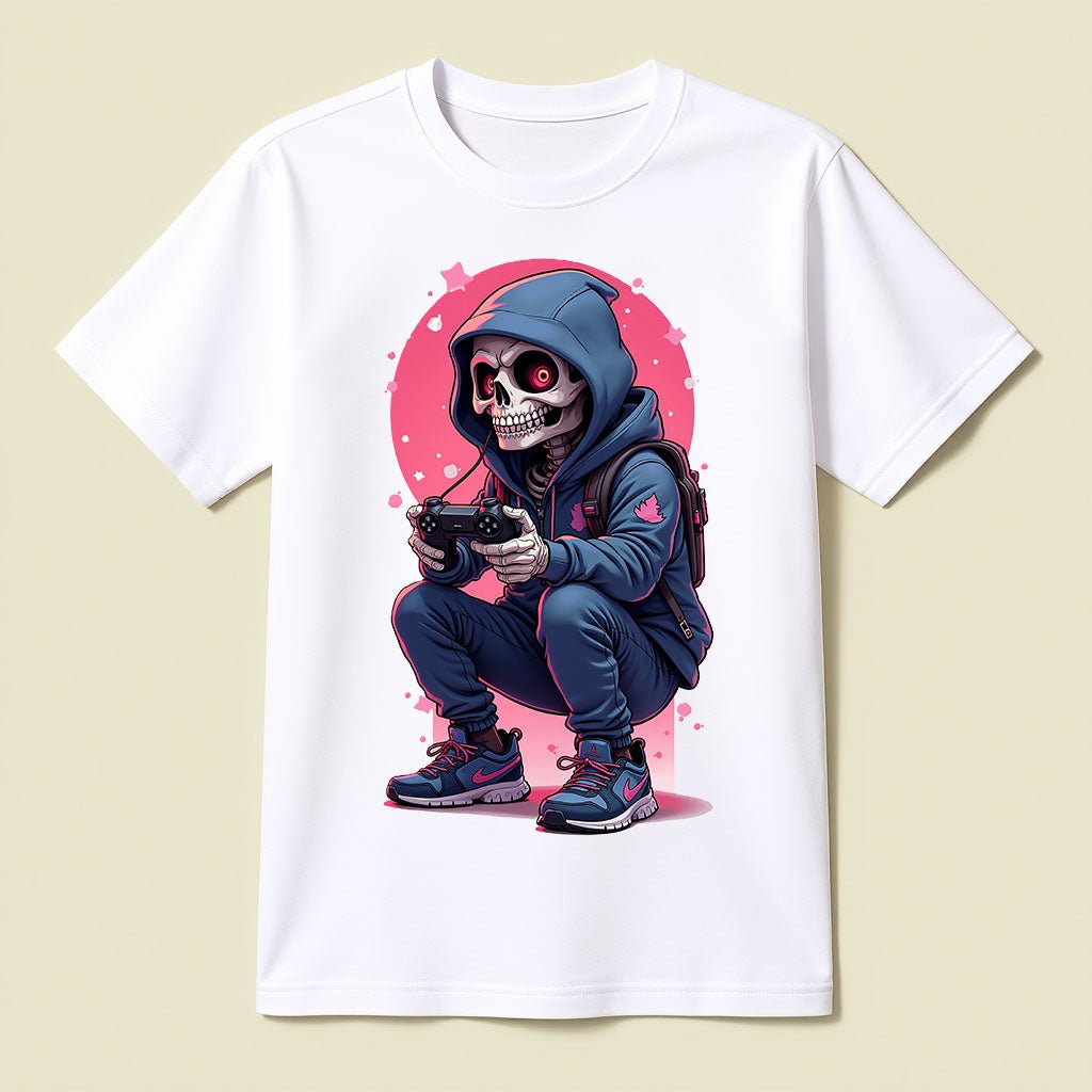 Skull Gamer T-Shirt – Bold Gaming Vibes - Opendoor Accessories