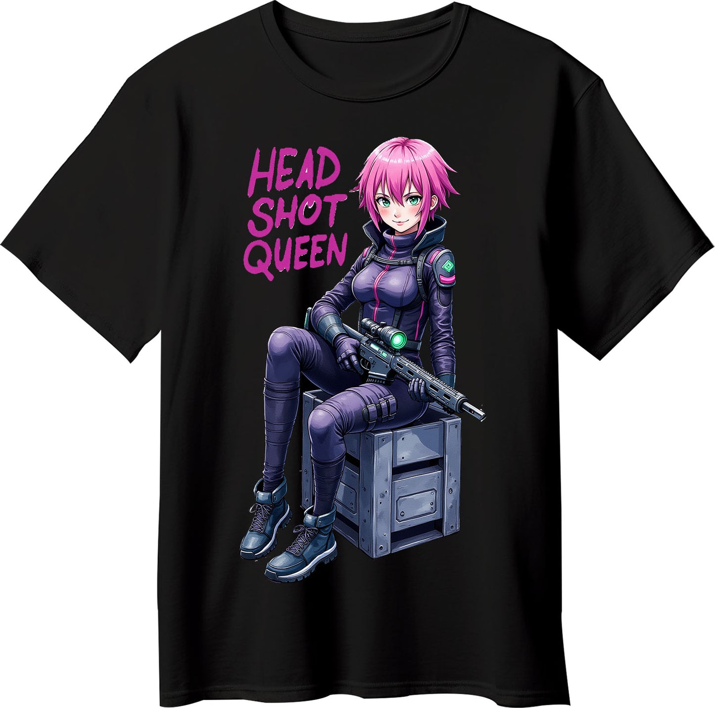 Soldier Girl Gamer T-Shirt: Dominate the Scoreboard - Opendoor Accessories