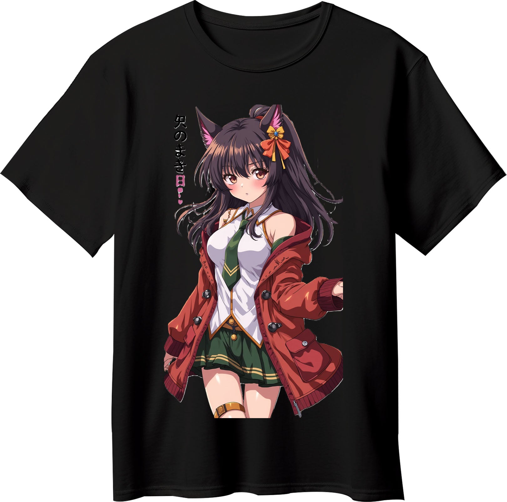 Anime or Magna Graphic T-Shirt - Black - Opendoor Accessories