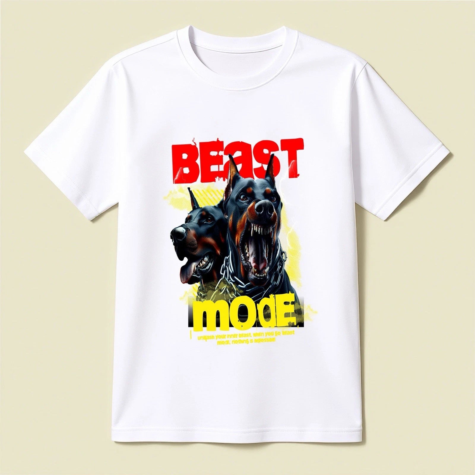 Beast Mode Graphic T-Shirt – White - Opendoor Accessories