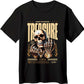 Black Graphic T Shirt for Men – Treasure Skull Design - Opendoor Accessories