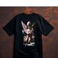 Black Graphic T Shirt for Men – Angel Wings Design - Opendoor Accessories