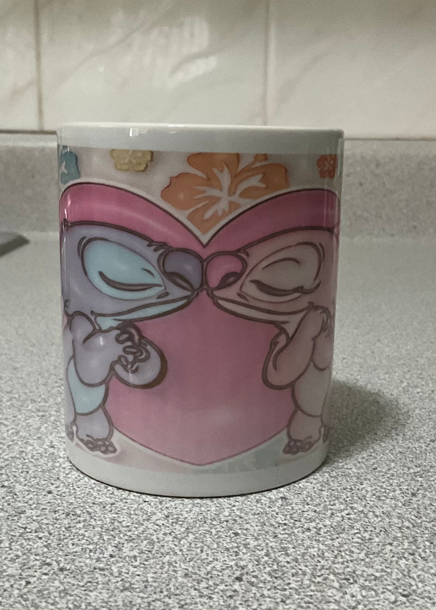 Blue Duo Heart Mug | Cute Ceramic Mug for Daily Use