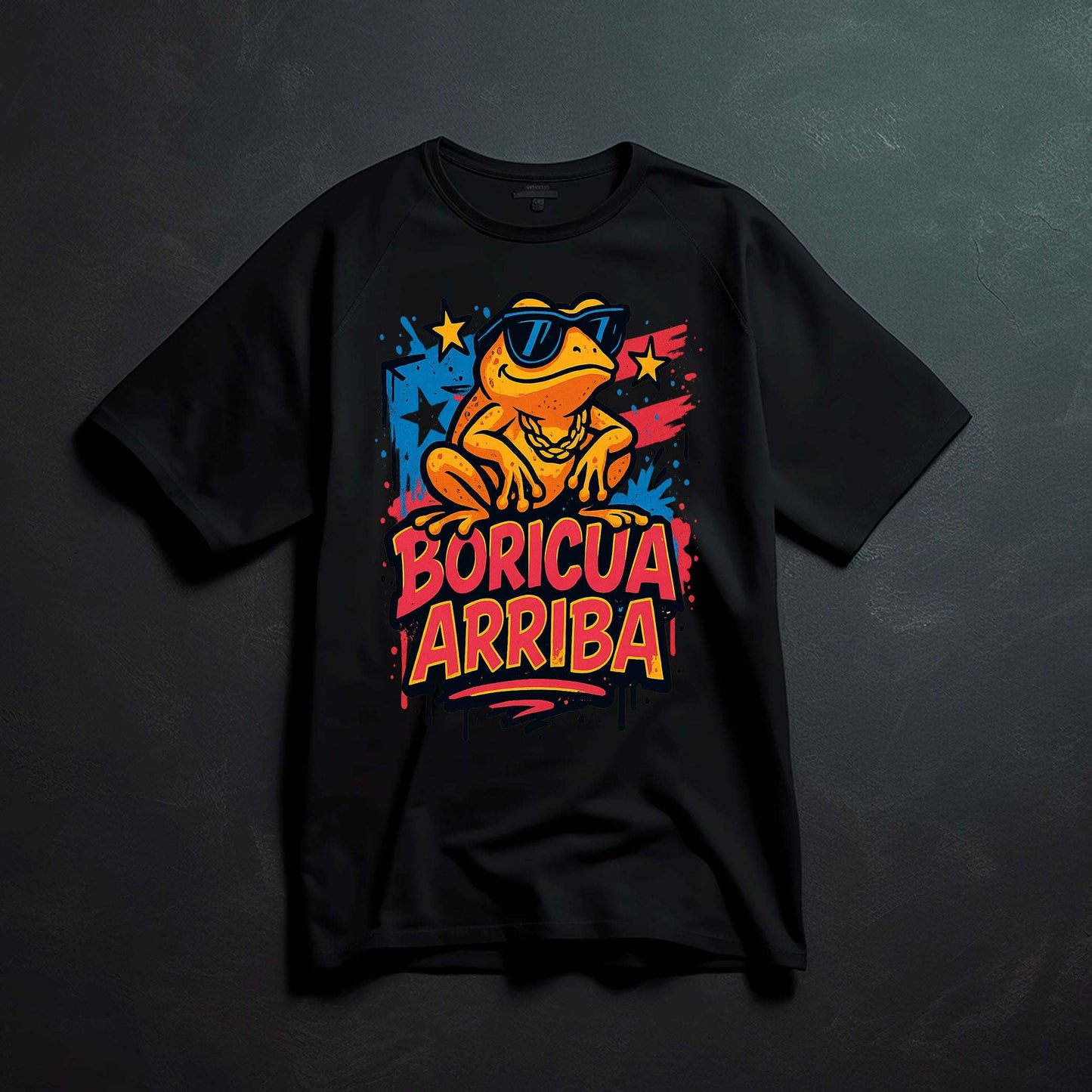 Boricua Arriba Coquí Graphic T-Shirt - Opendoor Accessories