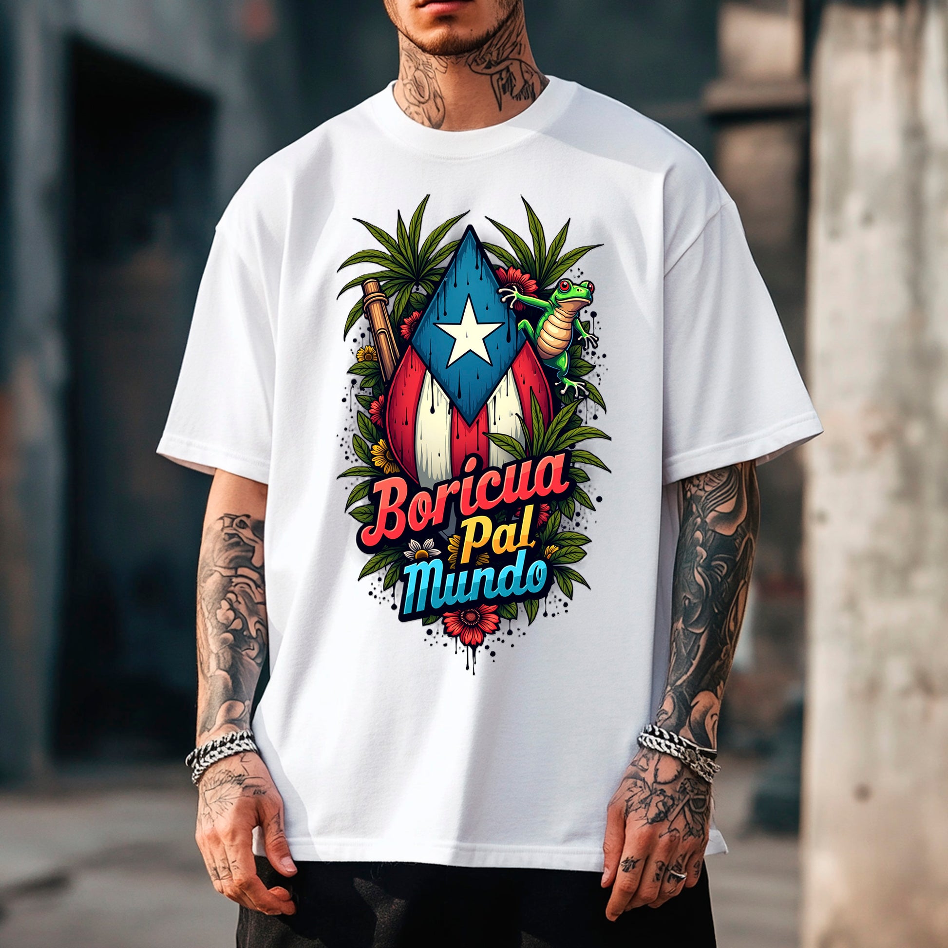 Boricua Pal Mundo T-Shirt - Opendoor Accessories