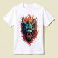 Dragon in Fire T-Shirt | Mythic Fantasy Streetwear Tee - Opendoor Accessories