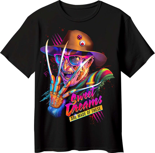 Freddy Krueger Sweet Dreams Graphic T-Shirt – Black - Opendoor Accessories