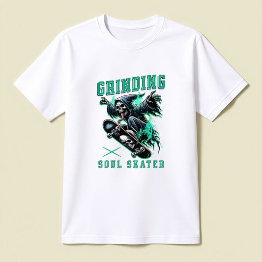 Grinding Soul Skater T-Shirt - Opendoor Accessories