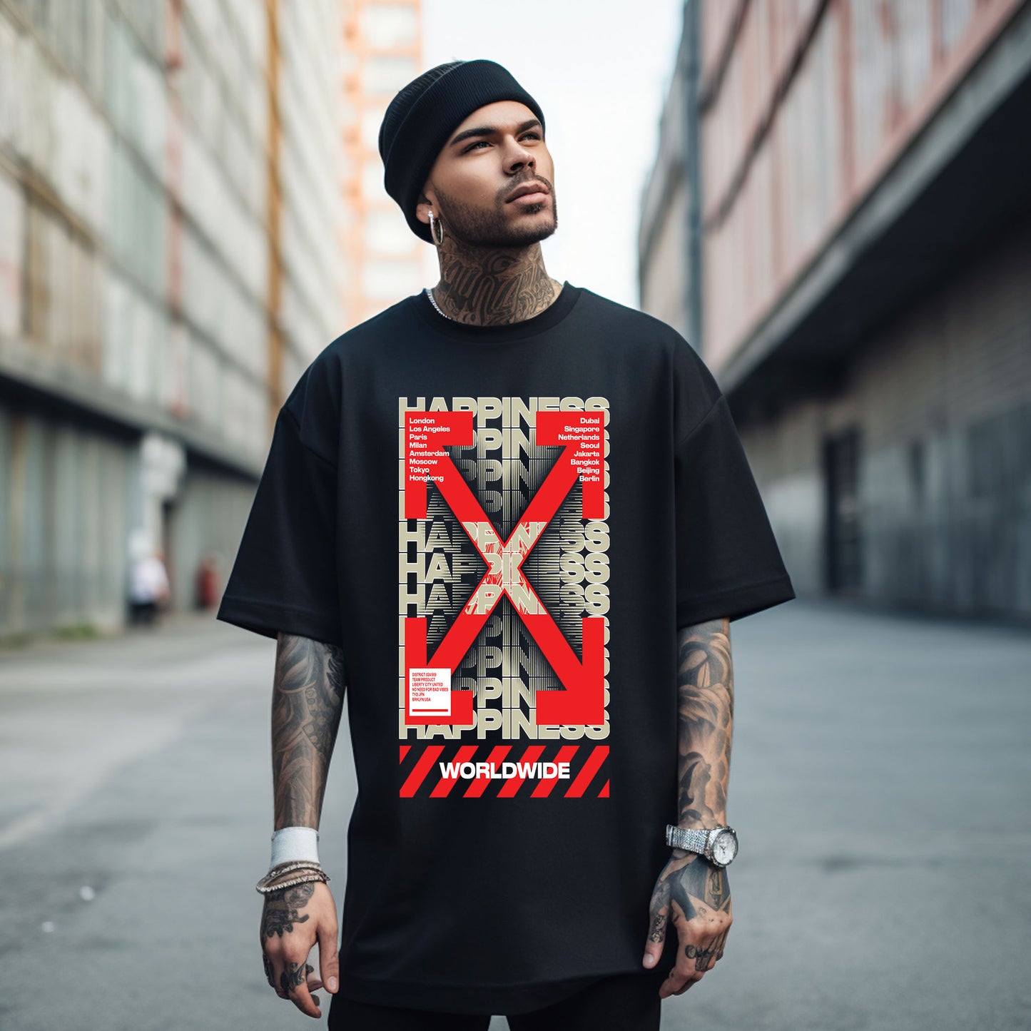 Happiness Worldwide T-Shirt - Opendoor Accessories