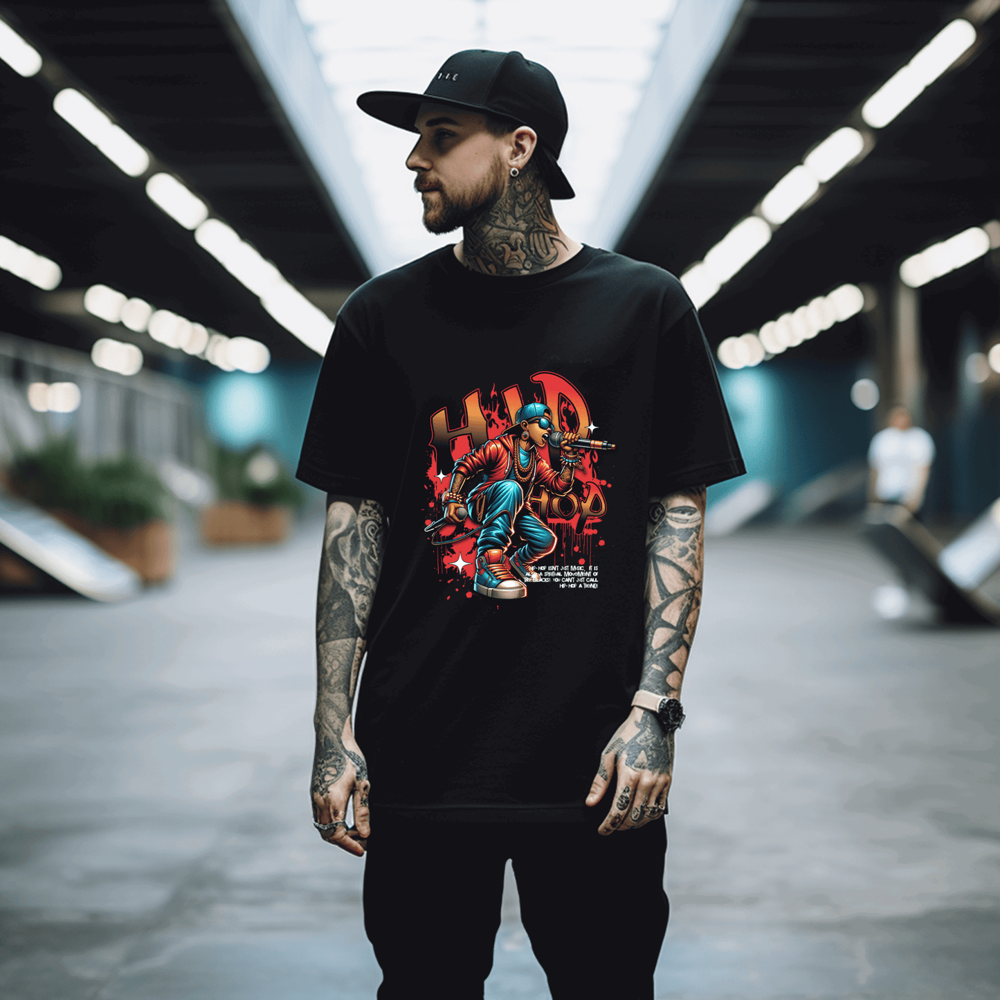 Hip Hop Rapper Graphic T-Shirt | Urban Streetwear Tee - Opendoor Accessories