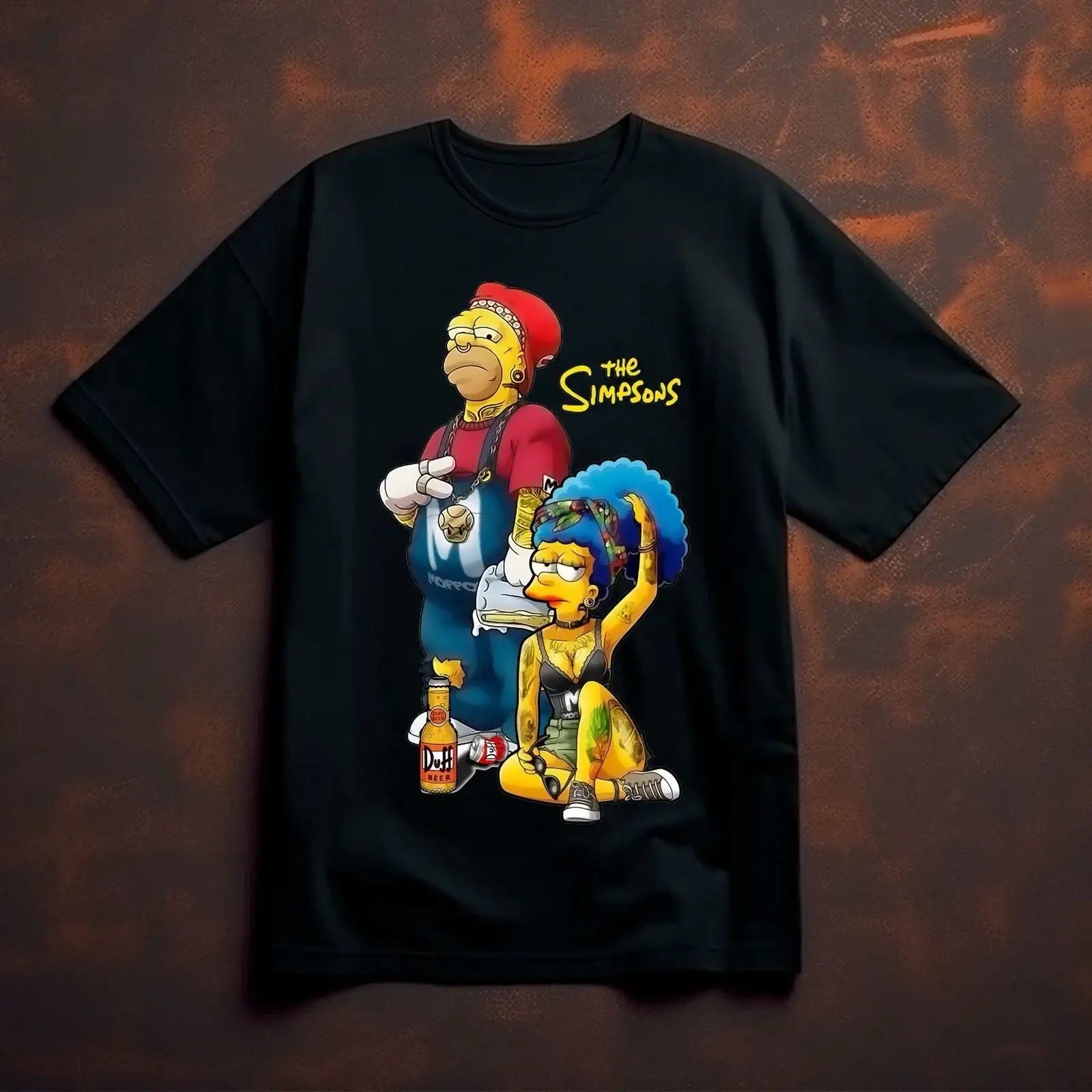 Homer and Marge Simpson Streetwear T-Shirt - Opendoor Accessories