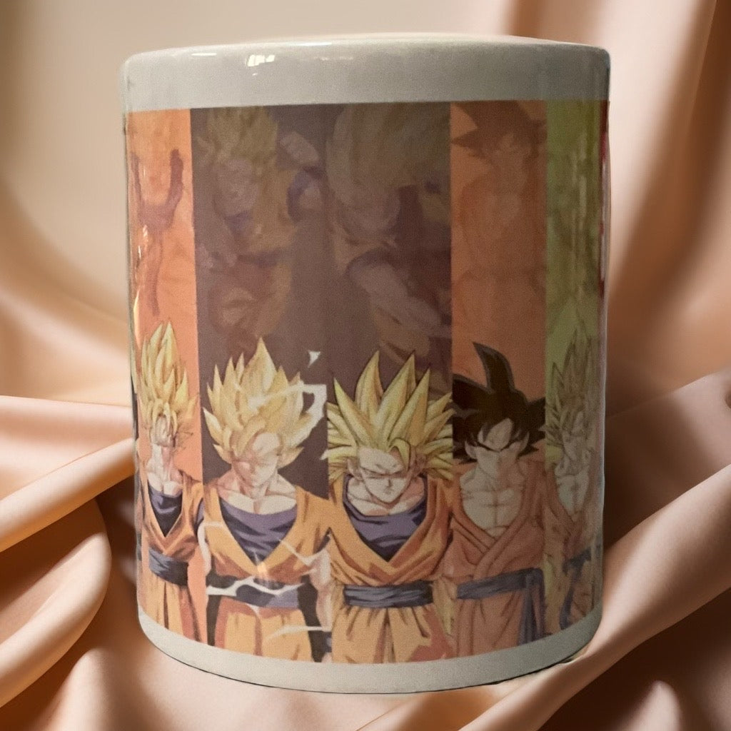 Kakarrot All Forms Mug | Ceramic Coffee Mug for Anime Fans