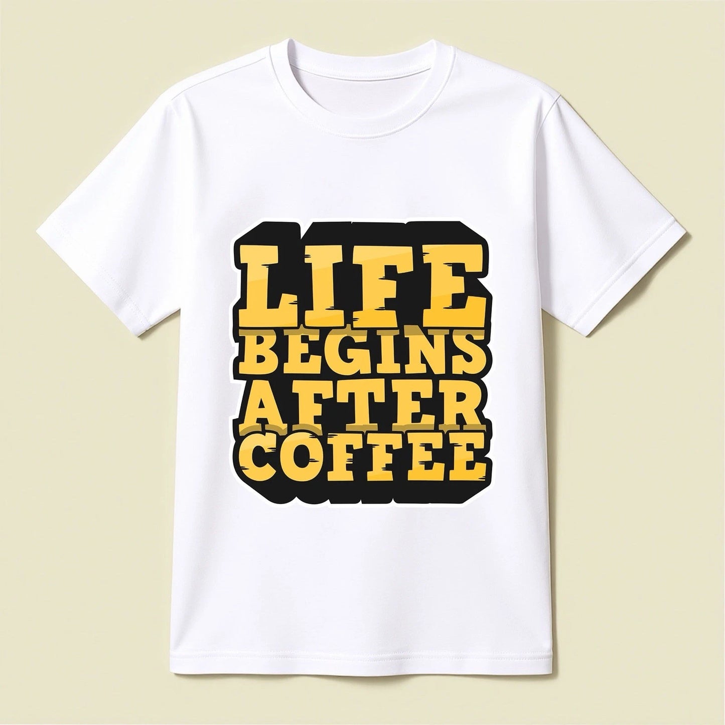 Life Begins After Coffee T-Shirt - Opendoor Accessories