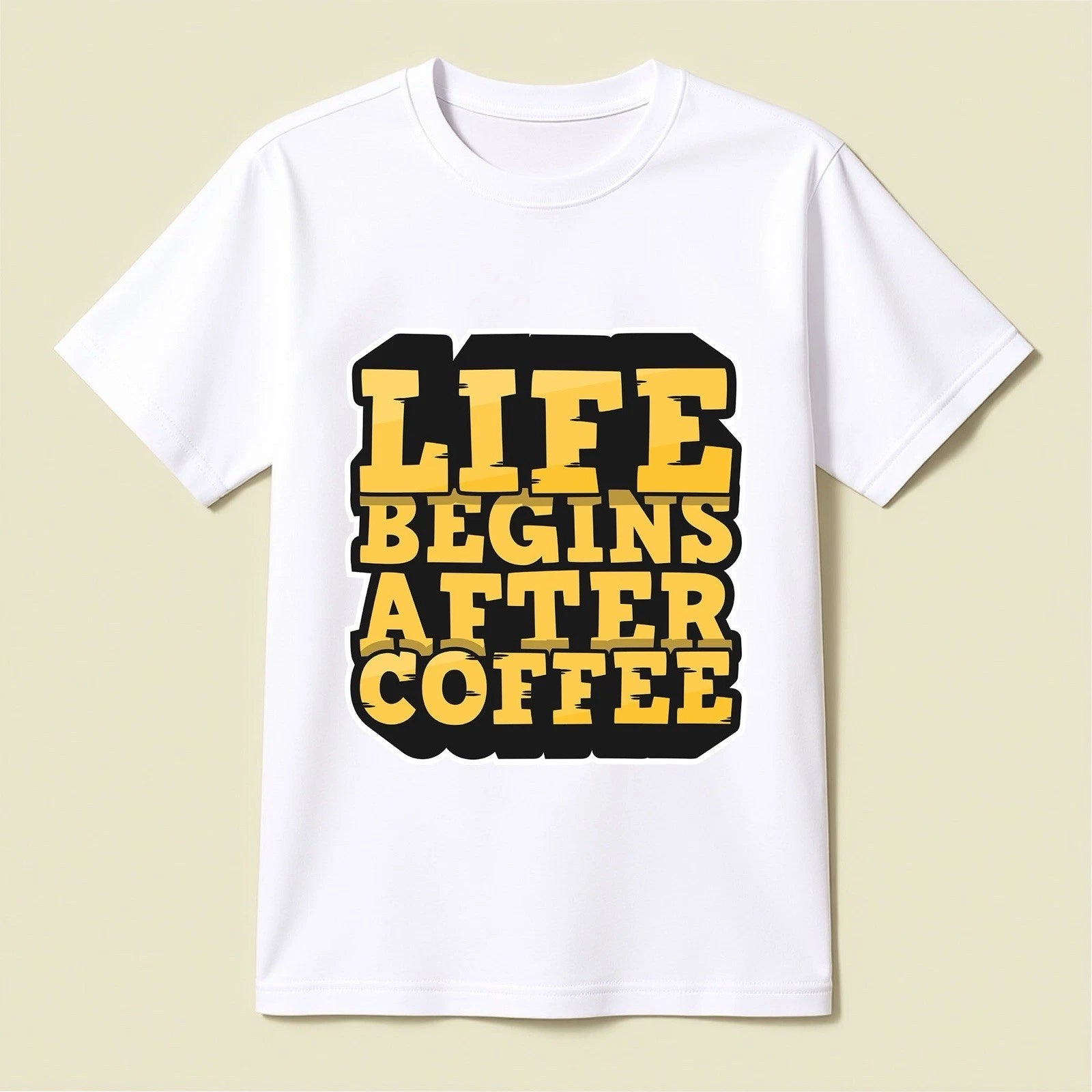Life Begins After Coffee T-Shirt - Opendoor Accessories