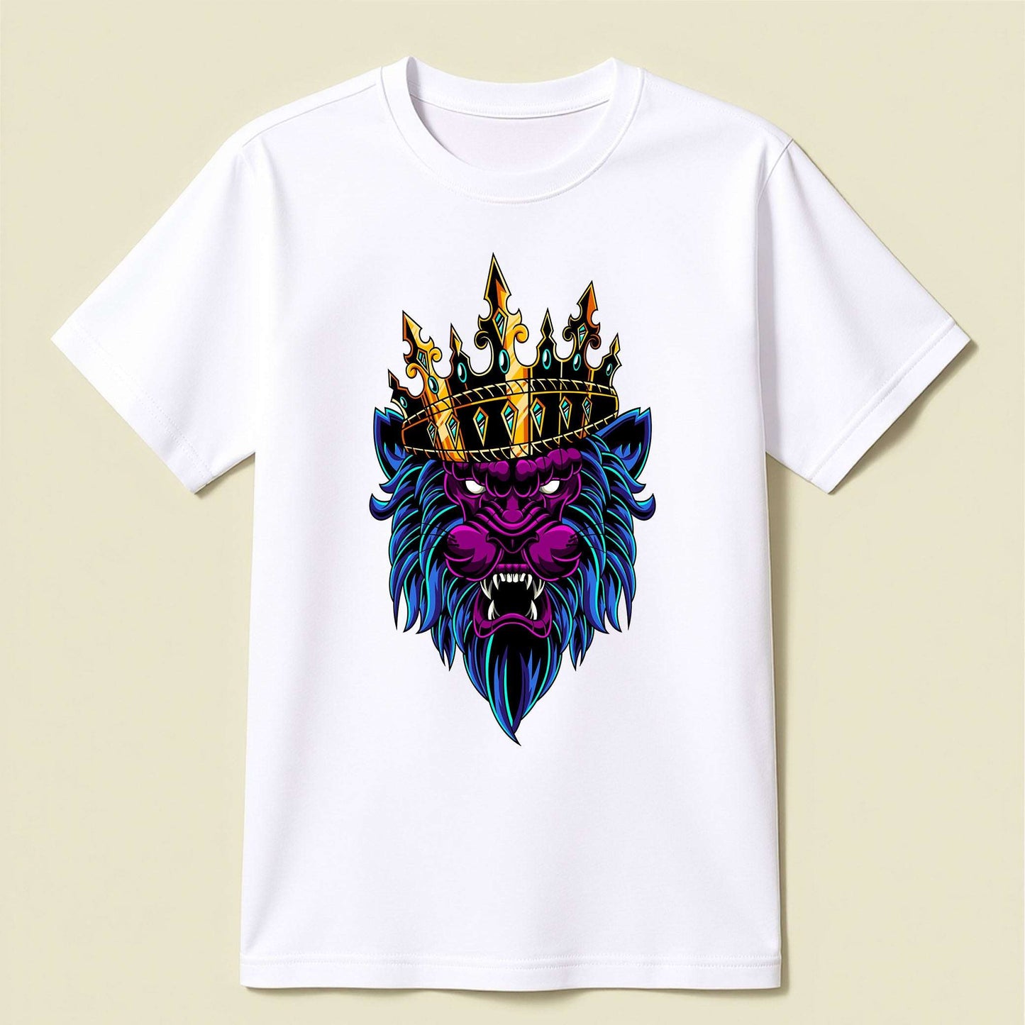 Lion with Crown T-Shirt – Wear the King's Spirit - Opendoor Accessories