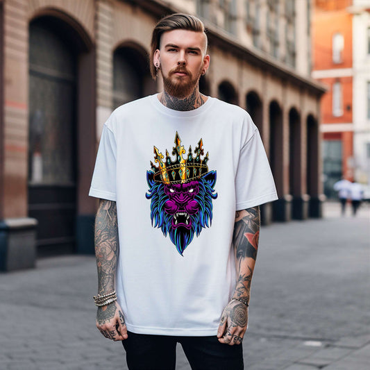 Lion with Crown T-Shirt – Wear the King's Spirit - Opendoor Accessories