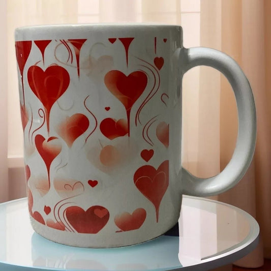 Love Valentine's Mug - Romantic Heart Coffee Cup - Opendoor Accessories