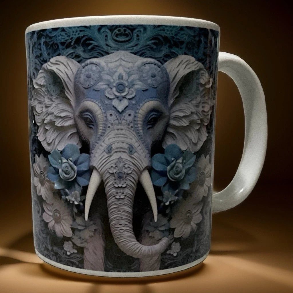 Mandala Elephant Mug – Sip with Serenity and Strength - Opendoor Accessories
