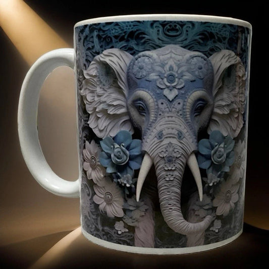 Mandala Elephant Mug – Sip with Serenity and Strength - Opendoor Accessories