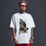 Pray for Glamour Graphic T-Shirt – White - Opendoor Accessories