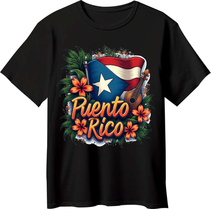 Puerto Rico Flag Graphic Tee | Island Pride T-Shirt - Opendoor Accessories
