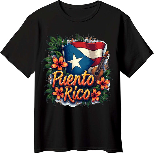 Puerto Rico Flag Graphic Tee | Island Pride T-Shirt - Opendoor Accessories