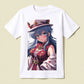Radiant Anime Girl Graphic Tee - Opendoor Accessories