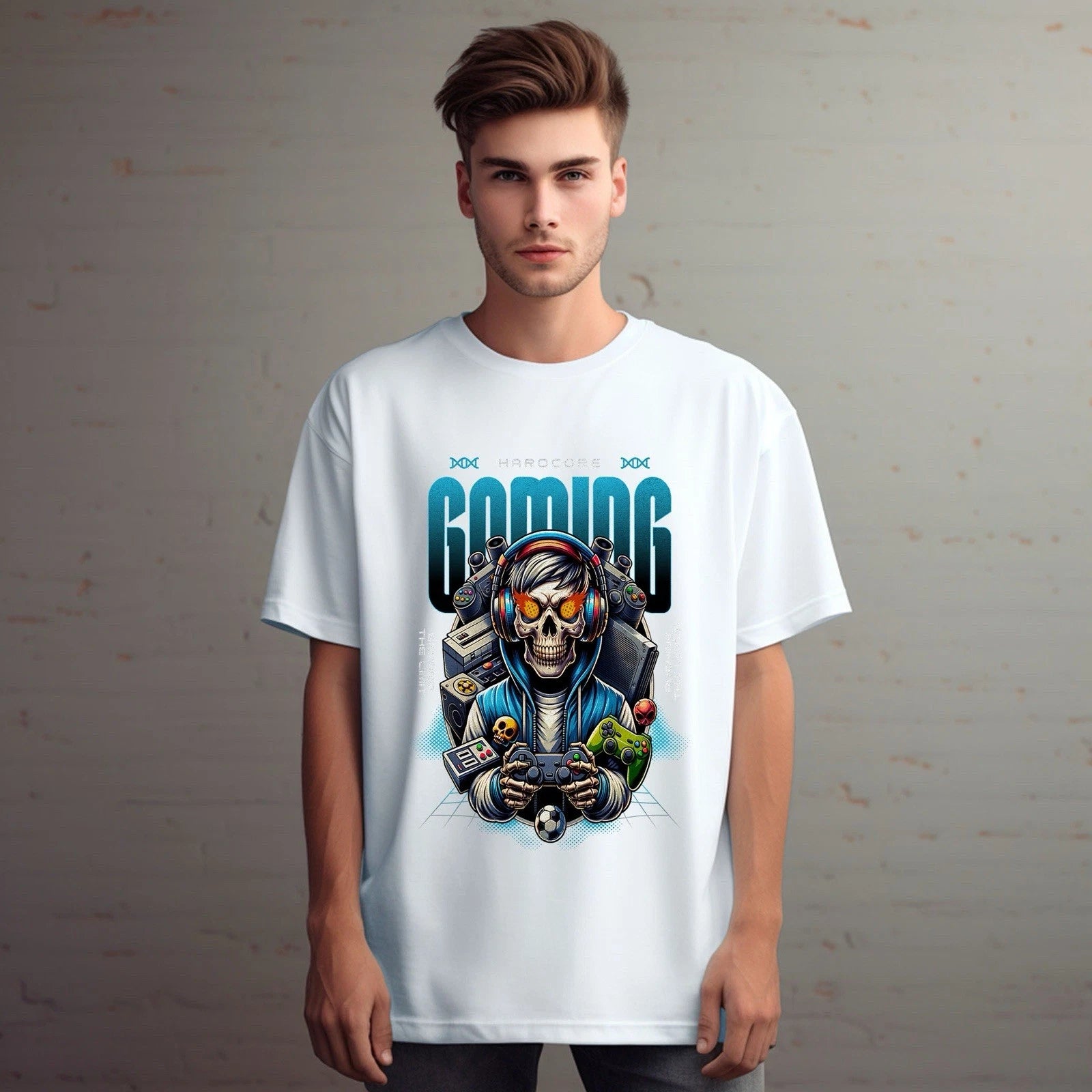 Skull Hardcore Gaming T-Shirt - Opendoor Accessories