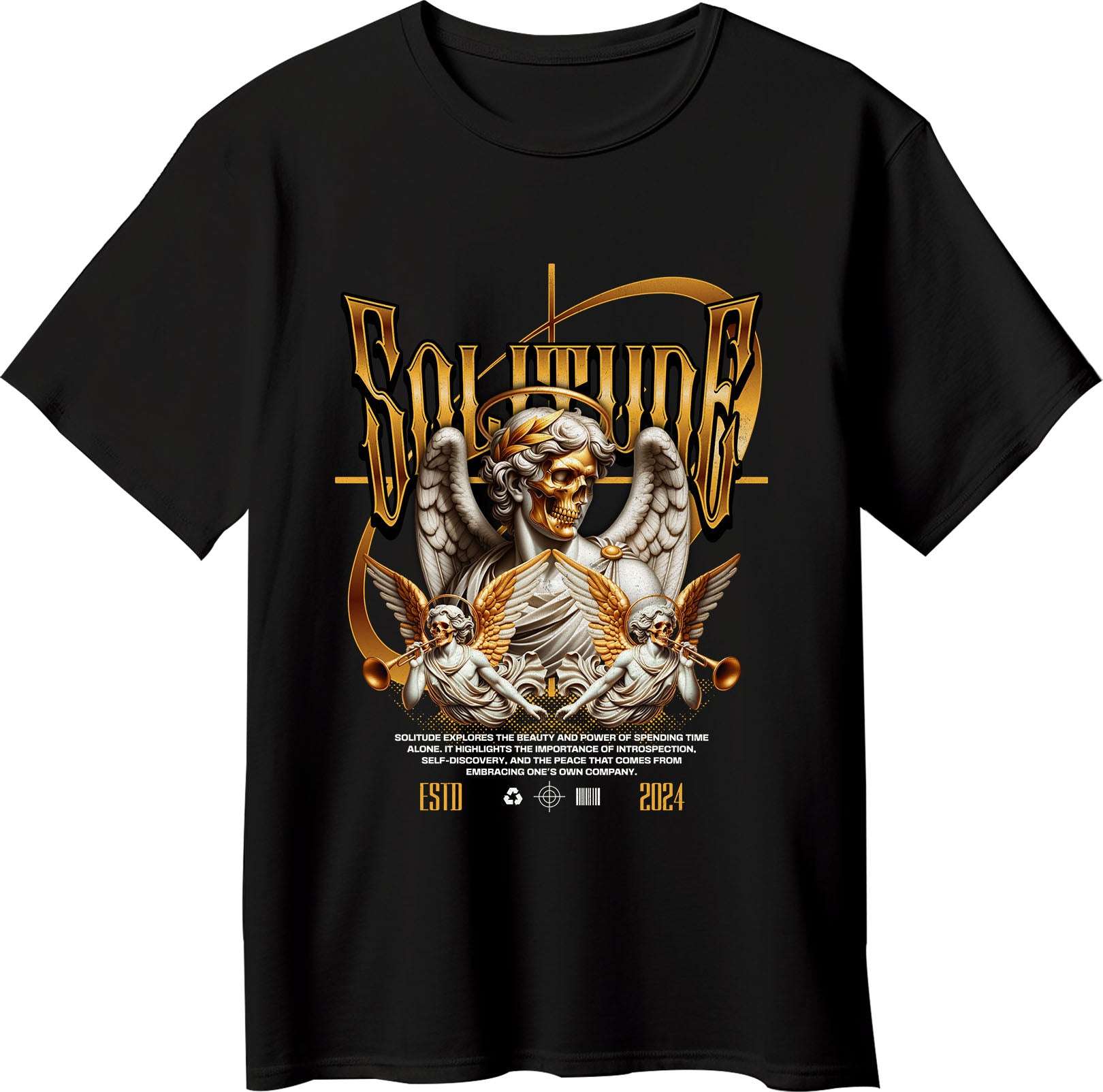 Solitude Graphic Tee – Comfortable Streetwear Style - Opendoor Accessories