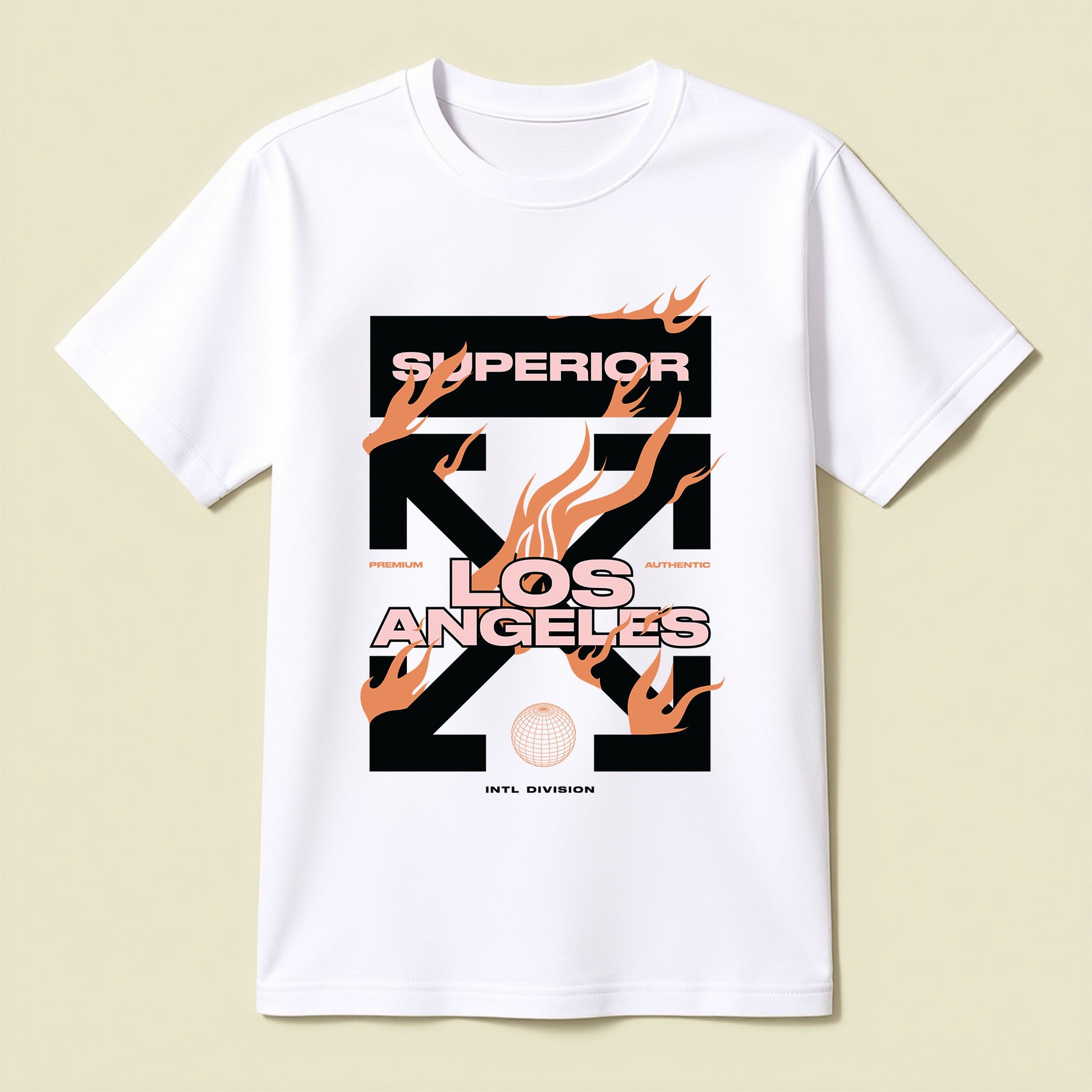Superior Los Angeles T-Shirt | Fiery City Pride Streetwear