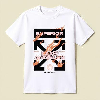 Superior Los Angeles T-Shirt | Fiery City Pride Streetwear