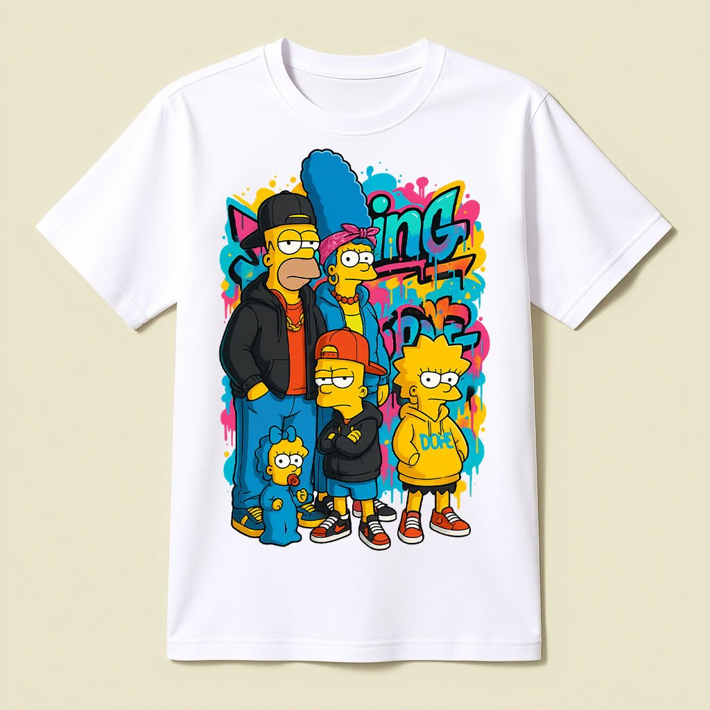 The Simpsons Street Art T-Shirt - Opendoor Accessories