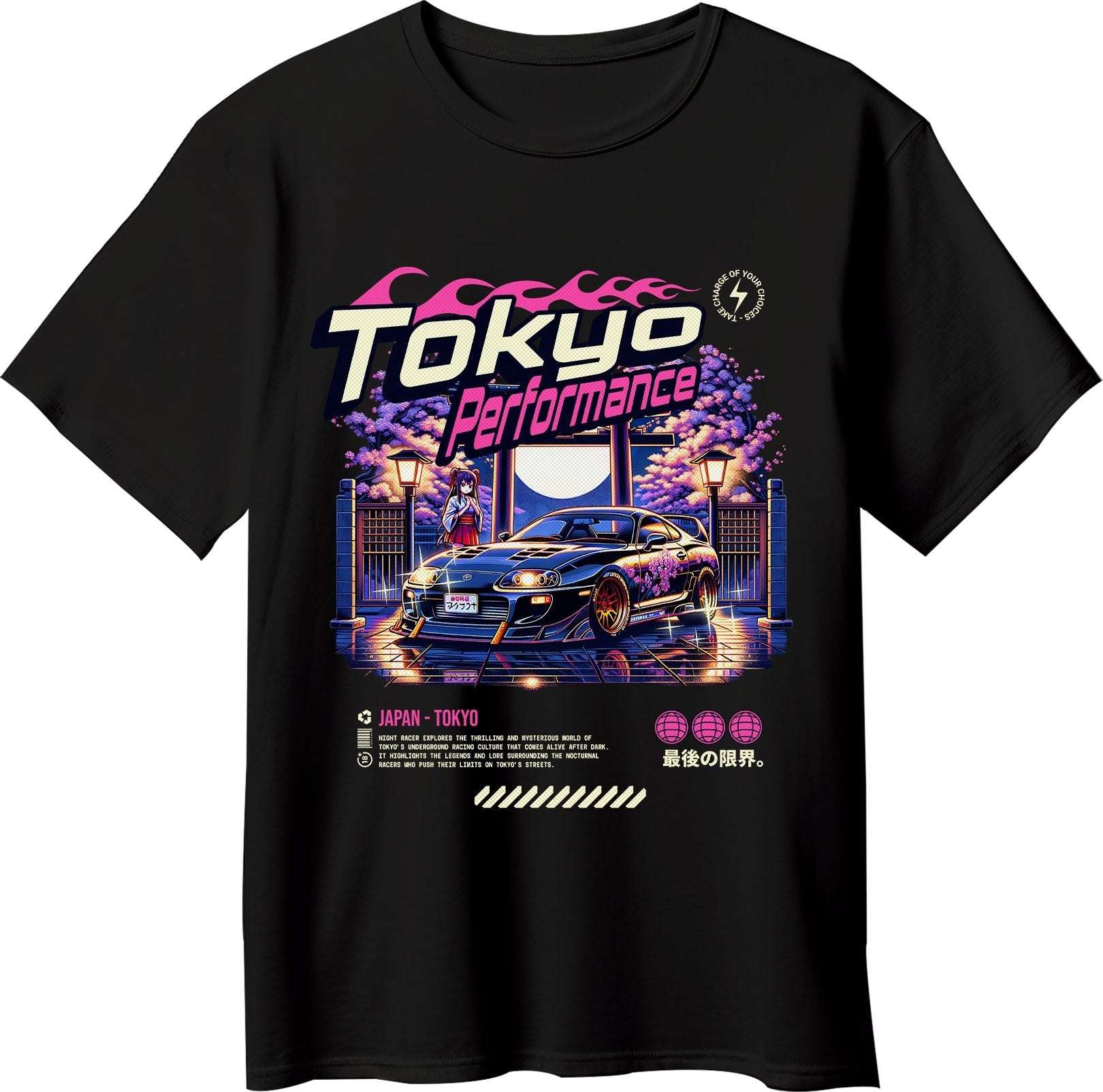 Tokyo Performance Supra Streetwear Graphic T-Shirt - Opendoor Accessories