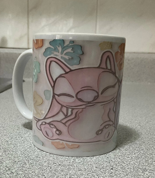 Tropical Love Mug | Cute Blue Aliens Ceramic Cup - Opendoor Accessories