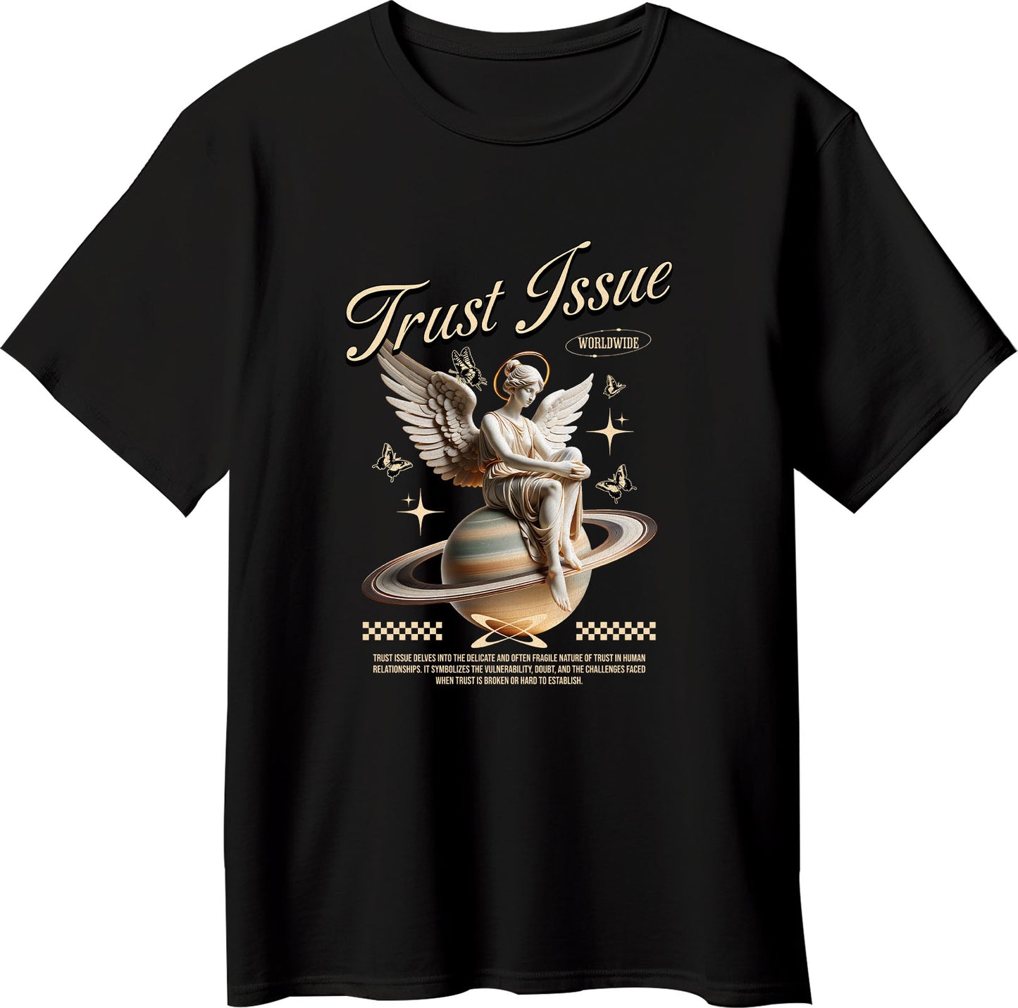 Trust Issue T-Shirt | Angel Graphic Streetwear Tee