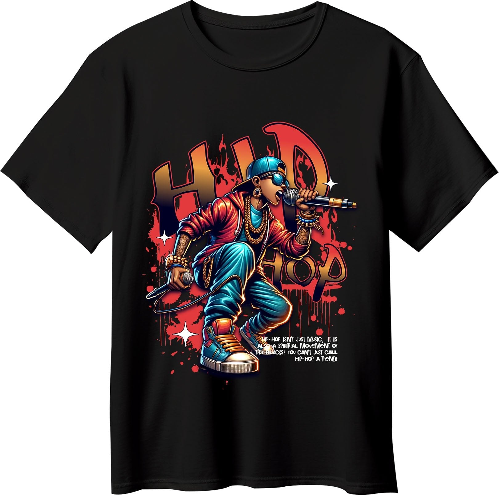 Hip Hop Rapper Graphic T-Shirt | Urban Streetwear Tee - Opendoor Accessories