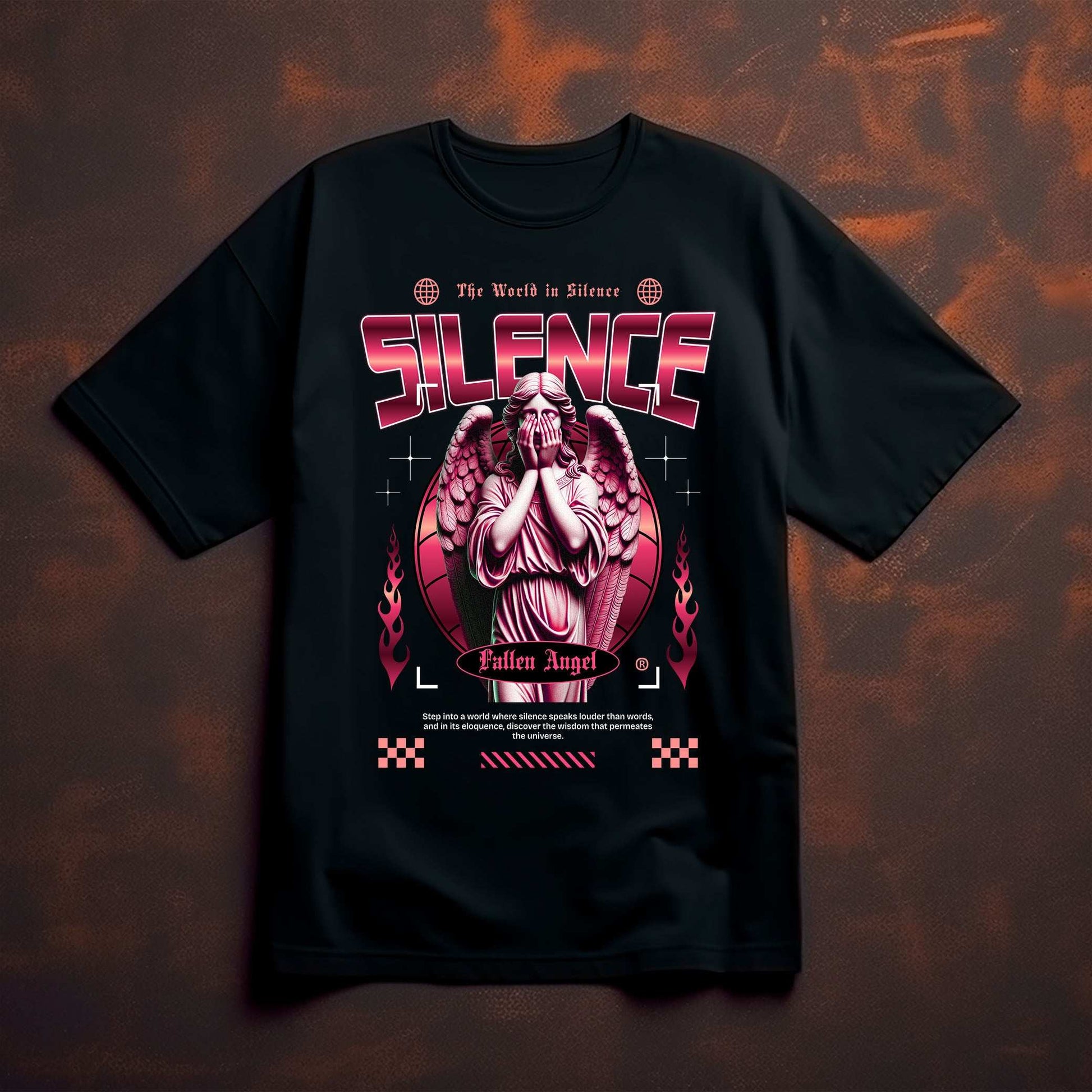 World in Silence Graphic T-shirt- Opendoor Accessories