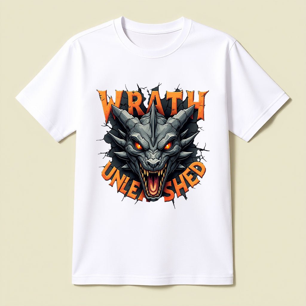 Wrath Unleashed Stone Dragon Graphic T-Shirt - Opendoor Accessories