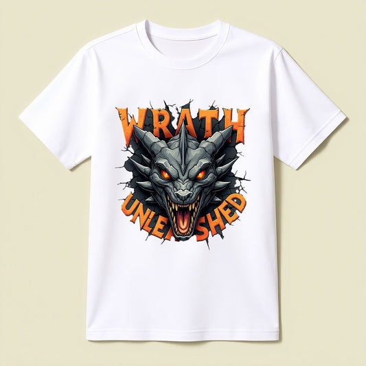 Wrath Unleashed Stone Dragon Graphic T-Shirt - Opendoor Accessories